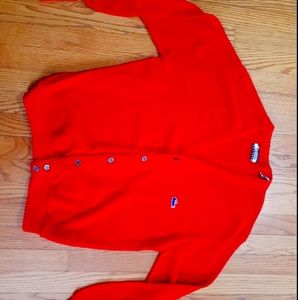 Vintage Locoste "Blue gator" button up sweater